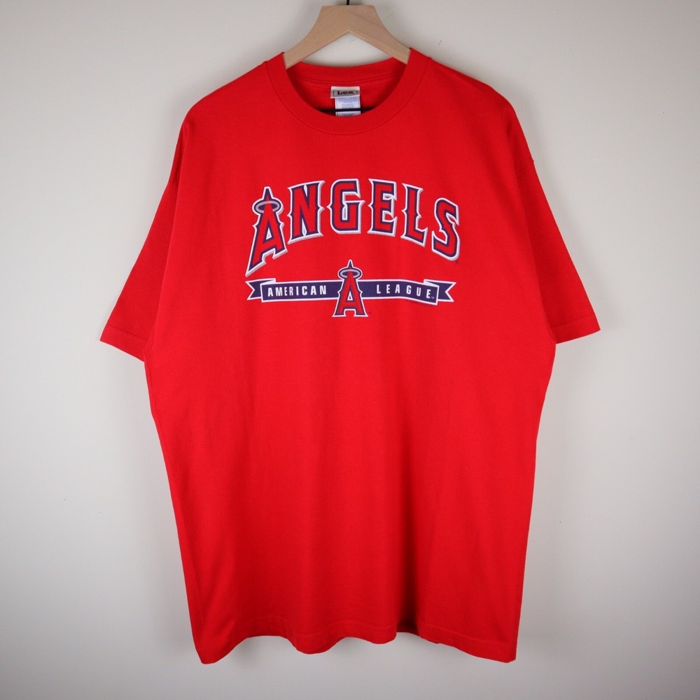 2007 Los Angeles Angels MLB Shirt Red‎ Adult XL 23.5x32